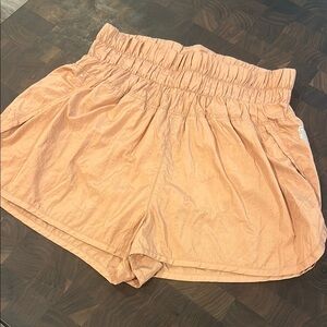 Free People High Waist Peach Shorts